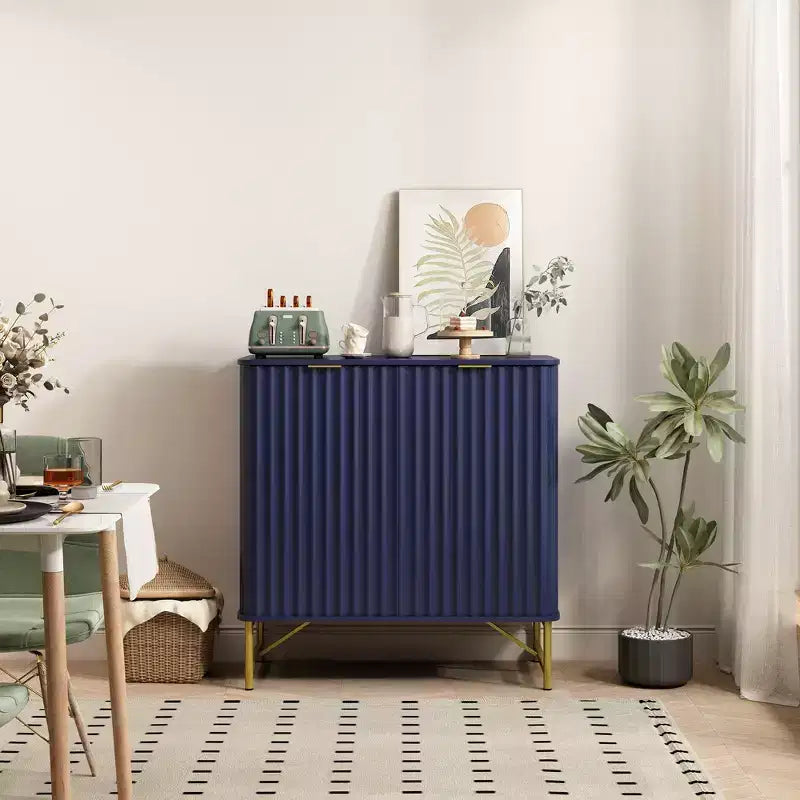 CLIHOME Mobile Contenitore Decorativo Indipendente per Interni in MDF, 80 cm di Altezza