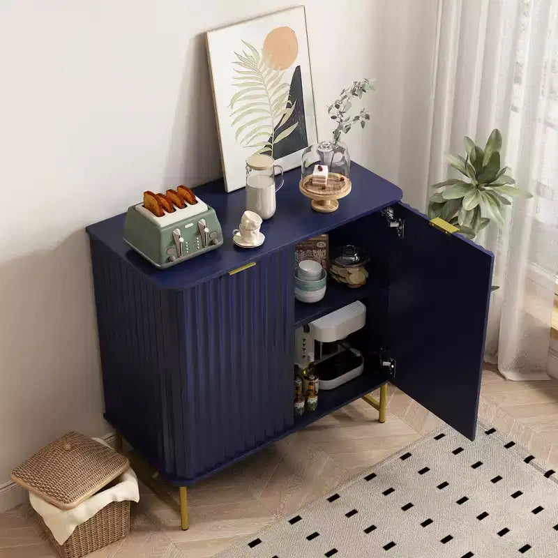 CLIHOME Mobile Contenitore Decorativo Indipendente per Interni in MDF, 80 cm di Altezza