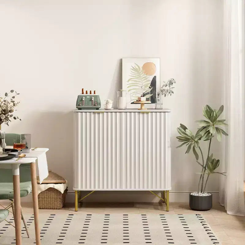 CLIHOME Mobile Contenitore Decorativo Indipendente per Interni in MDF, 80 cm di Altezza