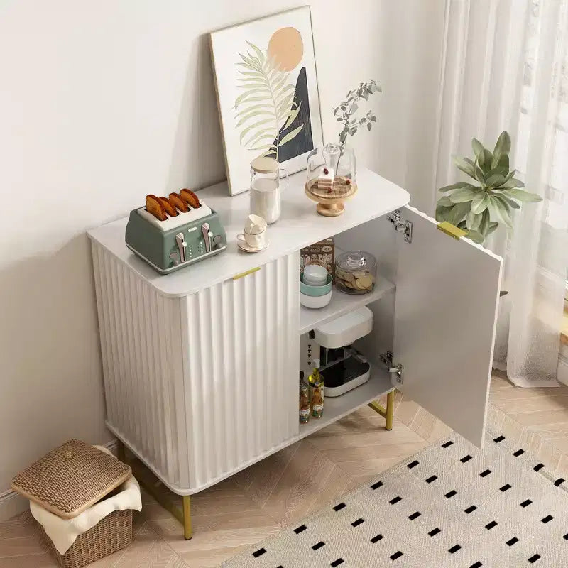 CLIHOME Mobile Contenitore Decorativo Indipendente per Interni in MDF, 80 cm di Altezza