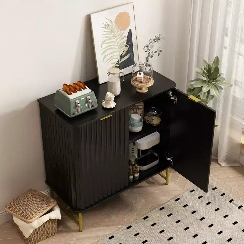 CLIHOME Mobile Contenitore Decorativo Indipendente per Interni in MDF, 80 cm di Altezza