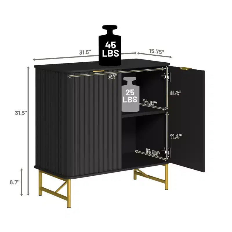 CLIHOME Mobile Contenitore Decorativo Indipendente per Interni in MDF, 80 cm di Altezza