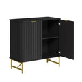 CLIHOME 31.5 in H MDF Indoor Furniture Freestanding Decorative Storage Cabinet