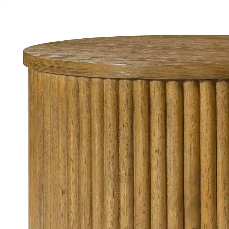 Tavolino rotondo moderno in legno Maven Lane Dallas 17,5