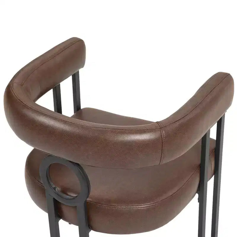Poltrona moderna Okak, poltrona da cucina con rivestimento in tessuto ciniglia dal design contemporaneo, set da 1 per il soggiorno