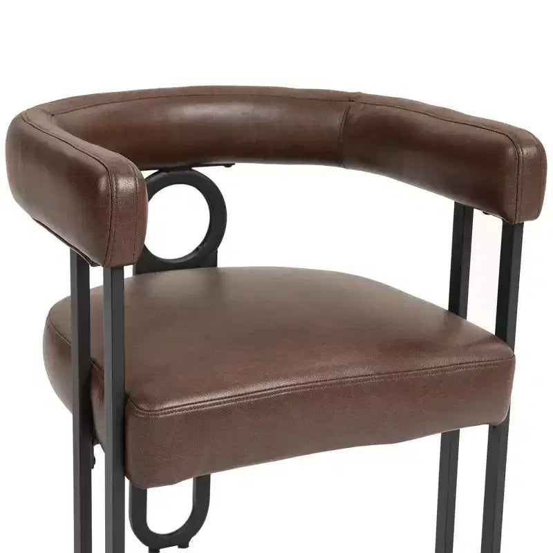 Poltrona moderna Okak, poltrona da cucina con rivestimento in tessuto ciniglia dal design contemporaneo, set da 1 per il soggiorno