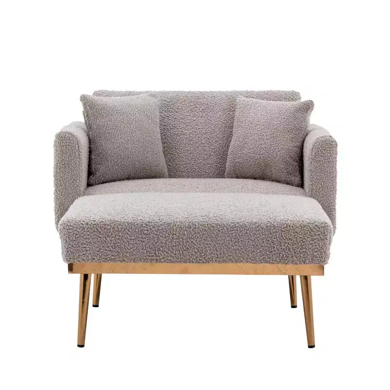 Poltrona moderna Okak, poltrona chaise longue d'accento in stile classico e alla moda per soggiorno e camera da letto d'albergo