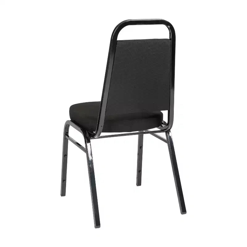 Flash Furniture Sedia impilabile da banchetto con schienale trapezoidale serie HERCULES, confezione da 4