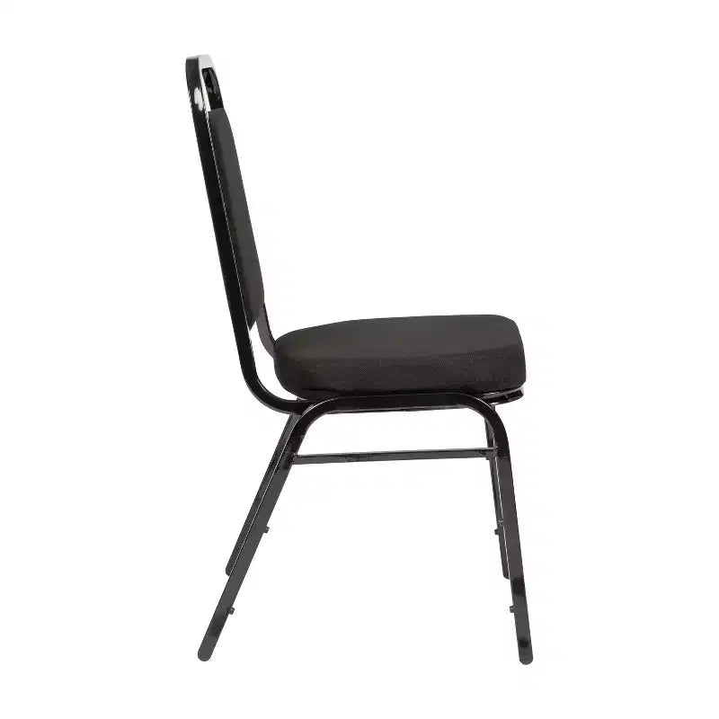 Flash Furniture Sedia impilabile da banchetto con schienale trapezoidale serie HERCULES, confezione da 4