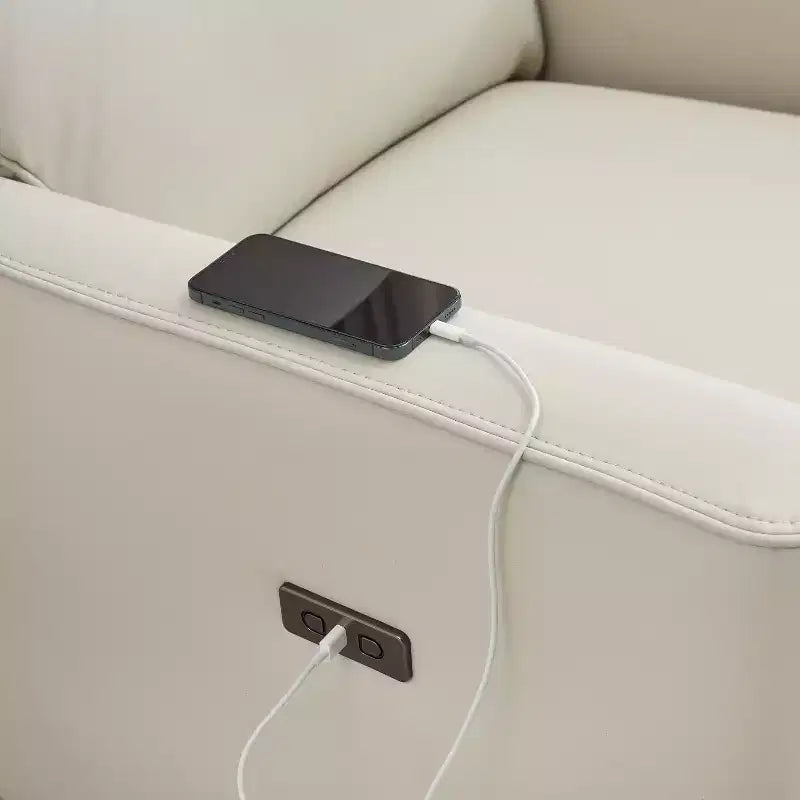 Poltrona Reclinabile Girevole a Dondolo, Recliner Manuale con Supporto Lombare e Rivestimento in Ecopelle, Comoda Poltrona a Dondolo Reclinabile