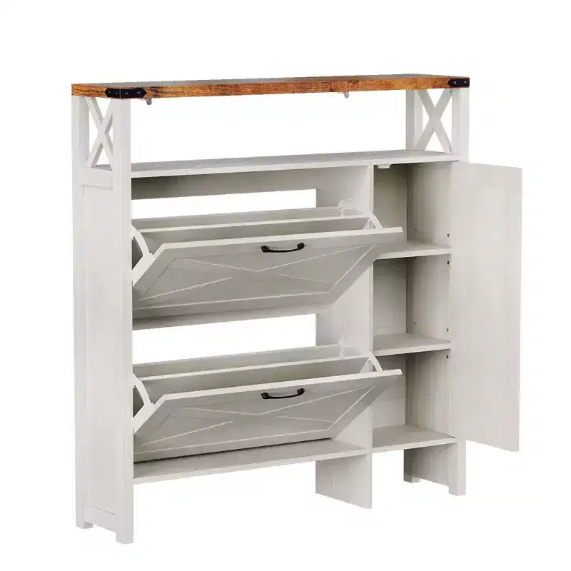 Karl Home Armadio a 3 ante scorrevoli con 1 ripiano, larghezza 42,7 cm