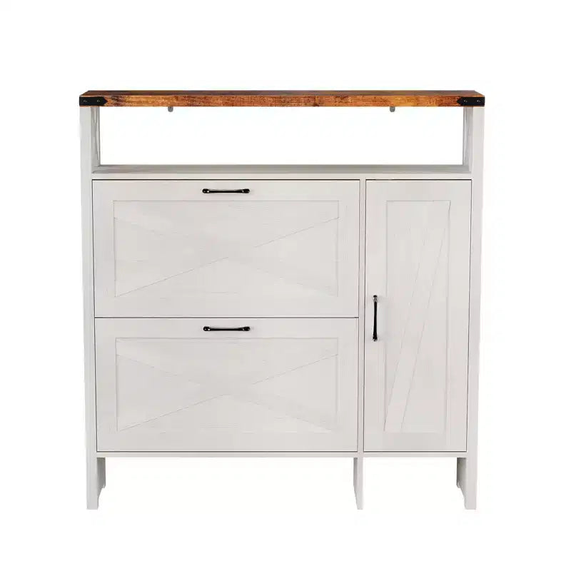 Karl Home Armadio a 3 ante scorrevoli con 1 ripiano, larghezza 42,7 cm