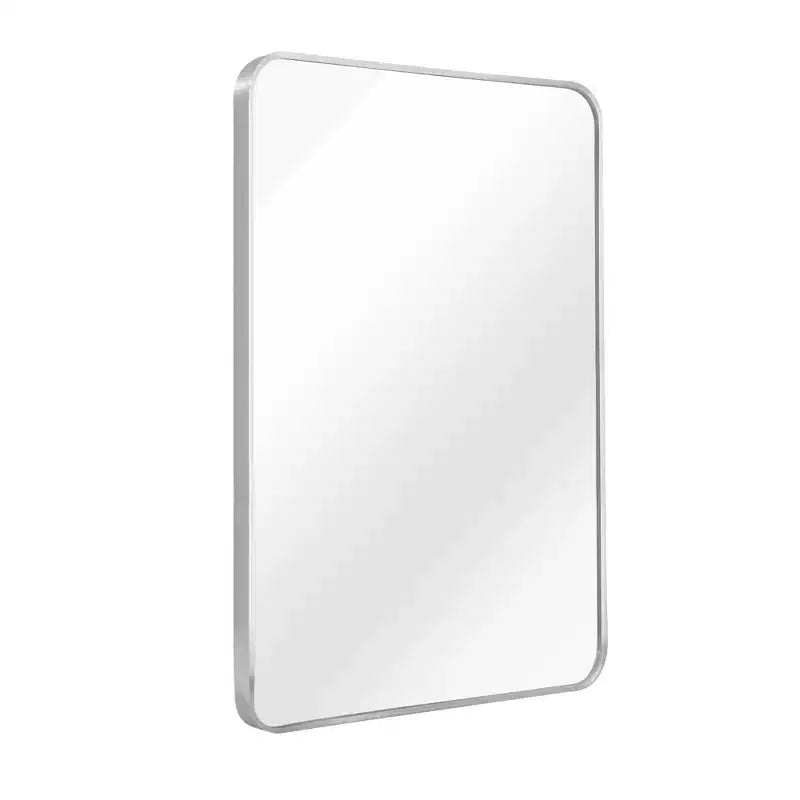 HomeRoots 36 Specchio decorativo incorniciato in alluminio argentato